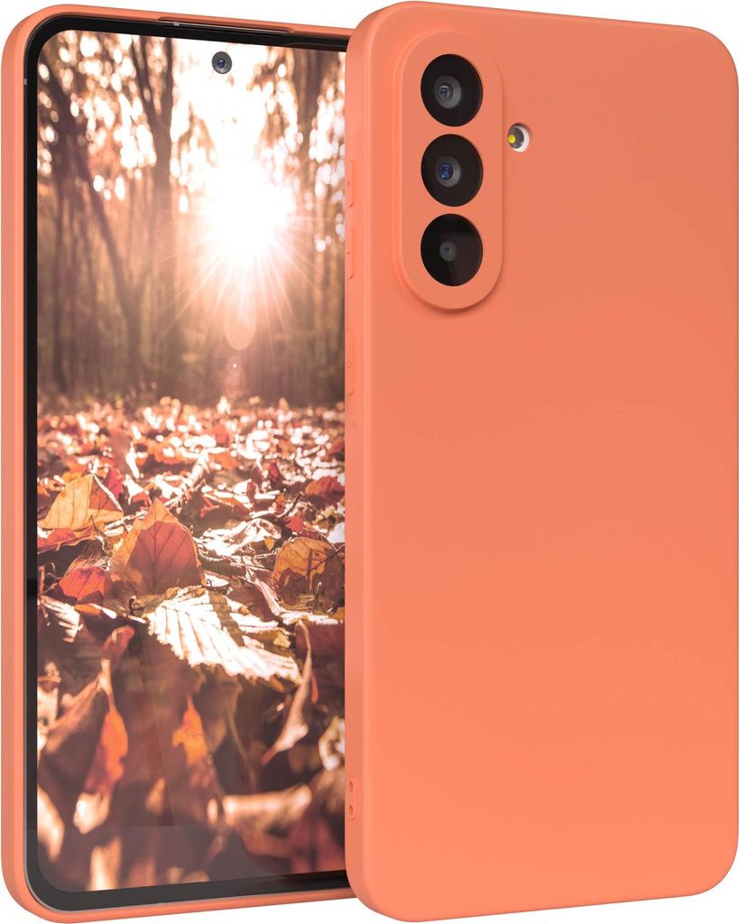 EAZY CASE - TPU Hülle für Samsung Galaxy A56, TPU Case stoßfeste Handyhülle, weiches Cover mit Kameraschutz, Silikonhülle in Orange