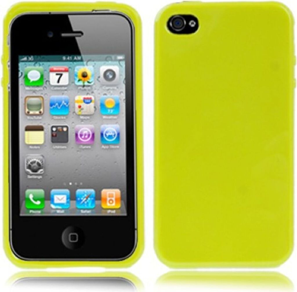 Schutzhülle TPU für Handy Apple iPhone 4 / 4s Grün
