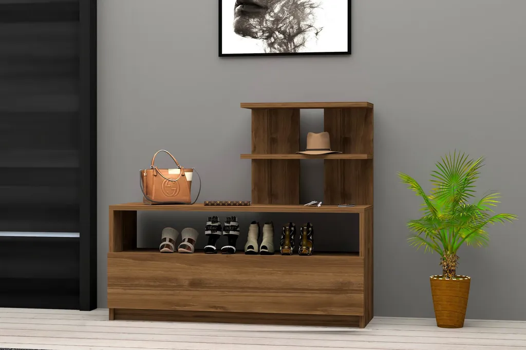 Mobile Scarpiera Airy CLP Skye Decor Marrone 100cm | Design Moderno