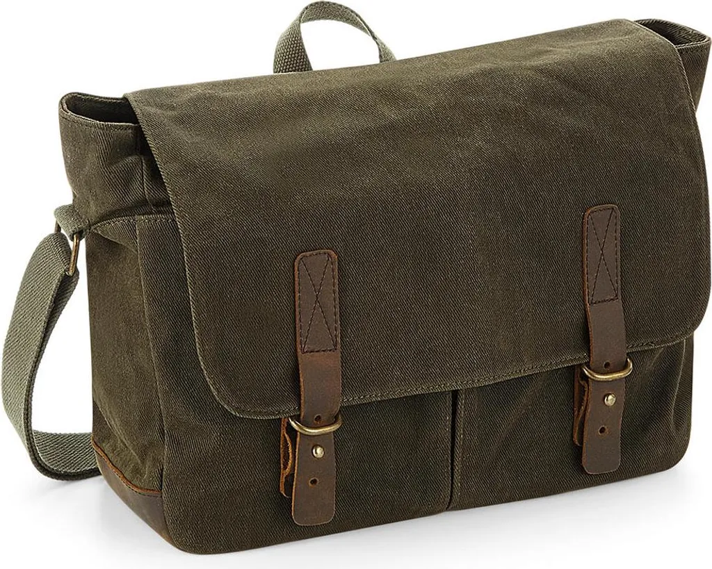 Borsa Heritage Quadra QD653 Desert Sand | Tela Cerata Anti-Pioggia
