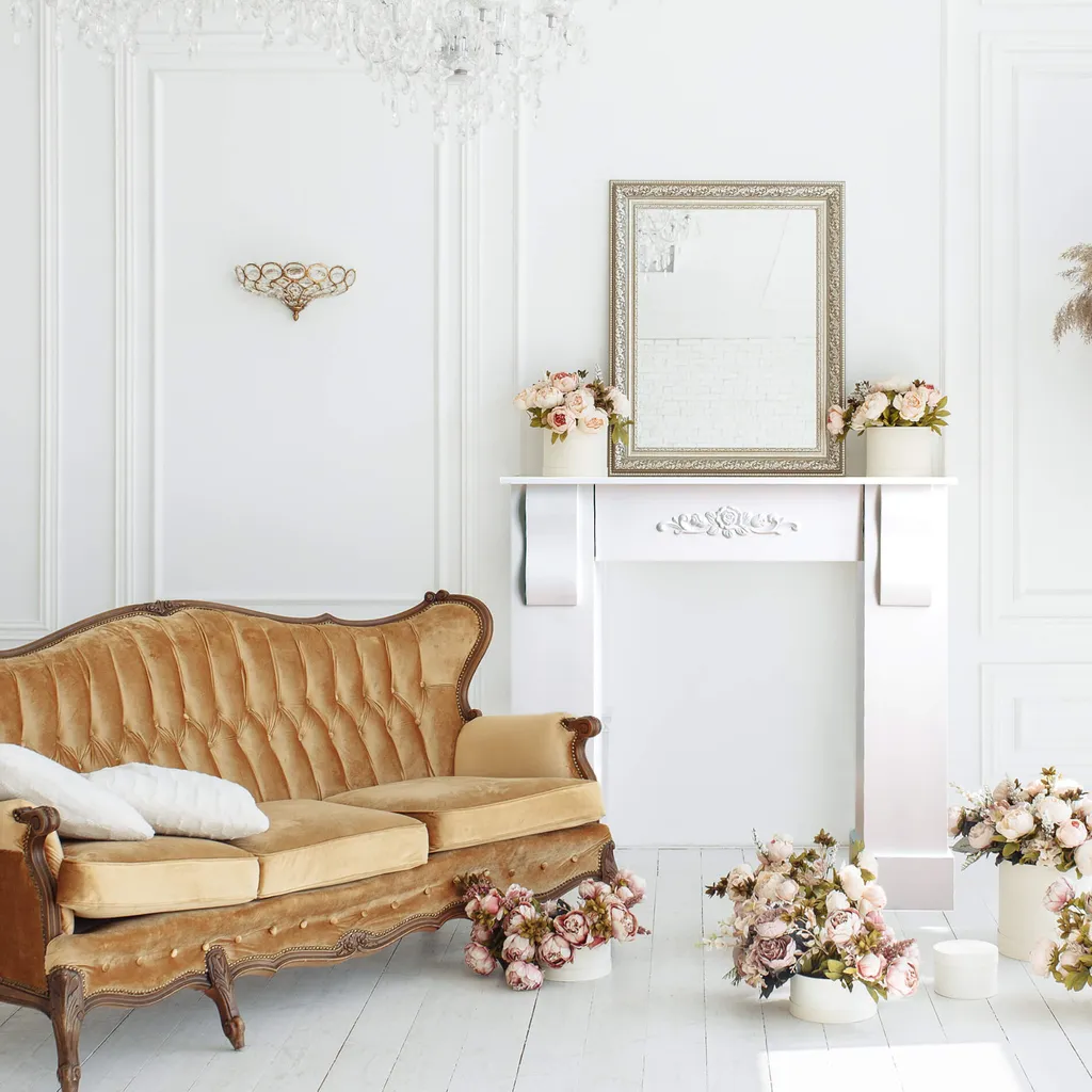 Entourage de Cheminée pour Décoration Intérieure Salon ou Chambre Blanche - 4