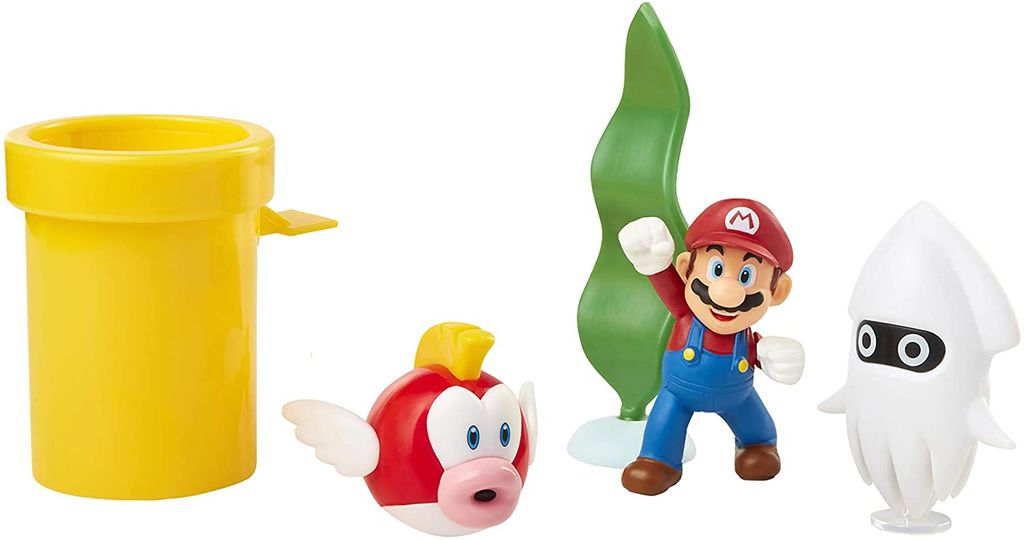Nintendo Super Mario 5er Figuren Set Underwater Diorama, Produktbild 