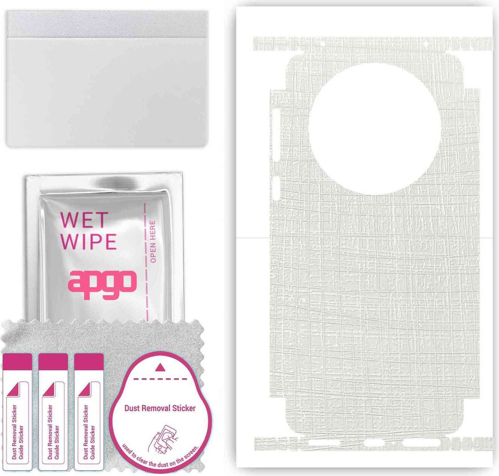 apgo Rückseite + Seiten Schutzfolie, Skin, kompatibel mit Huawei Mate 60, Hinten Displayschutzfolie aus Vinylfolie, kratzfest, einfache Montage - ...