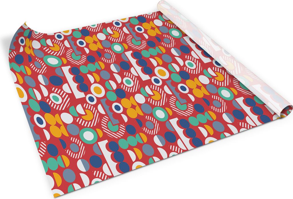 Geometrisches vintage-muster– Möbelfolie selbstklebend – PVC Klebefolie für Möbel – Küche – Schränke – Möbelrenovierungsfolie – M...