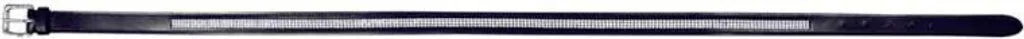 Ceinture Diamond Equithème noire 90 cm : maintien et confort à cheval