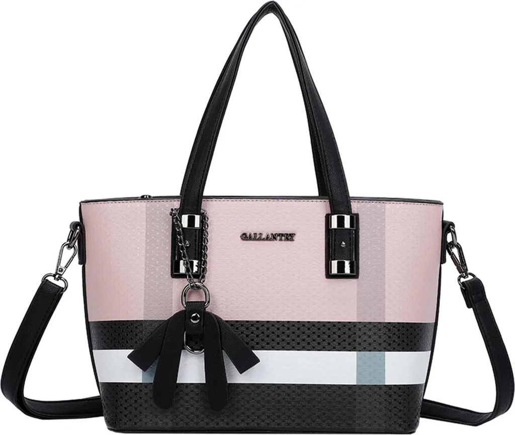 Grand Sac à Main Cabas Rose pour Femme Gallantry - Fourre-Tout Élégant