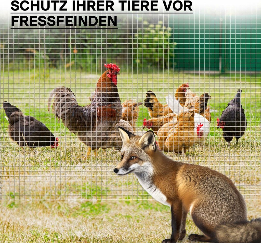 Wiltec Maschendrahtzaun 1x5 m 100 cm hoch Kaufland.de
