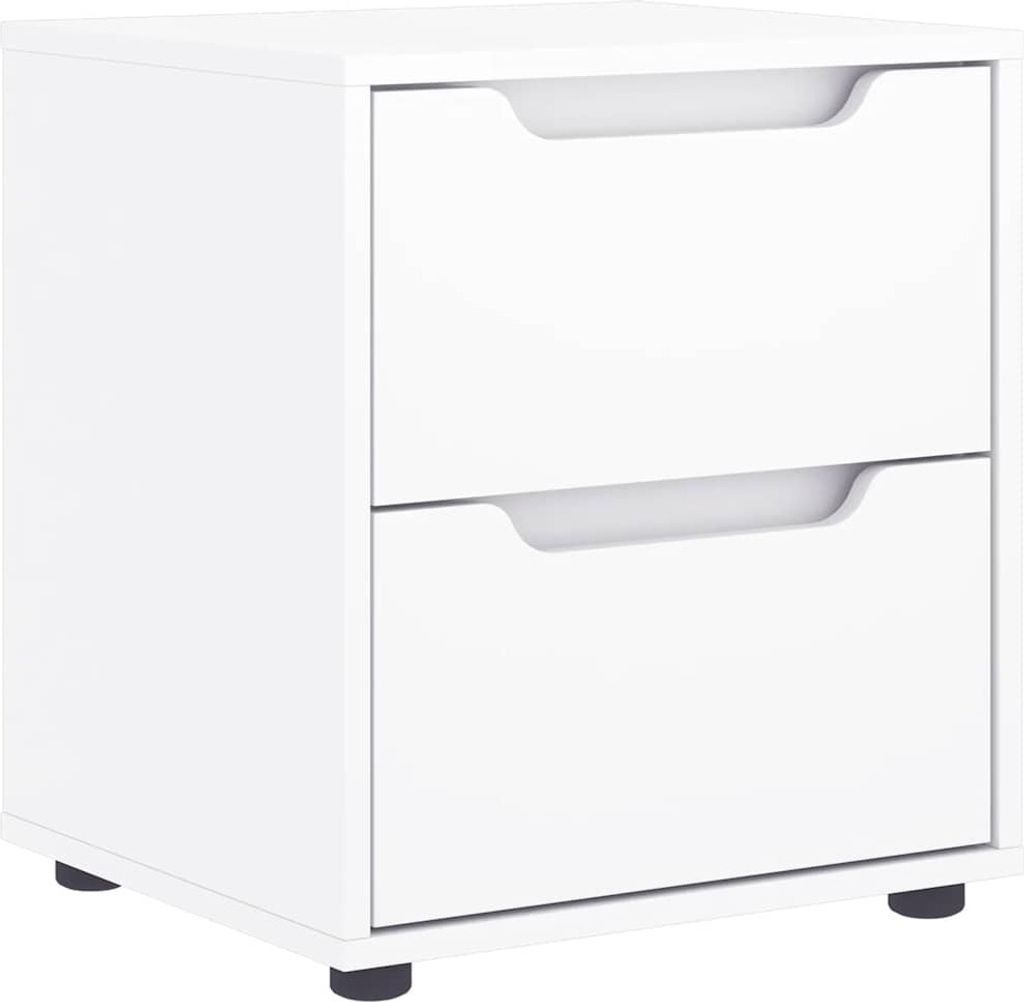Nachttisch VISNES Weiß 45x40x50 cm Holzwerkstoff