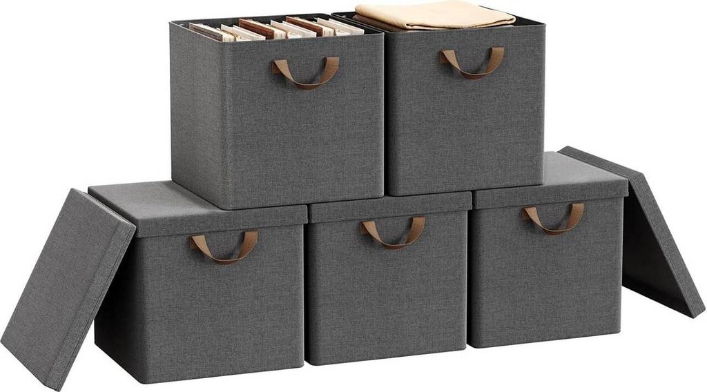 WOLTU Faltbare Aufbewahrungsboxen 5 Stück, mit Deckel Produktbild 