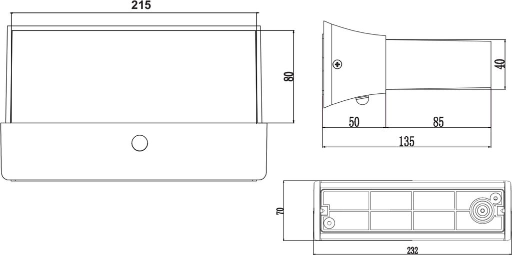 nástěnné svítidlo Cuando 23 cm hliník antracit Obrázek produktu 8