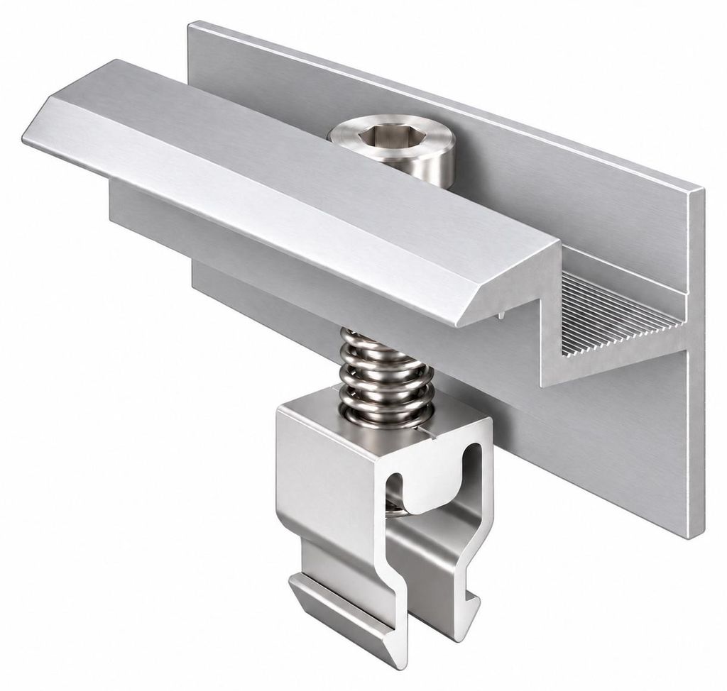 Endklemme Klickfix silber 30-40mm Solarmodul Halterung Produktbild 