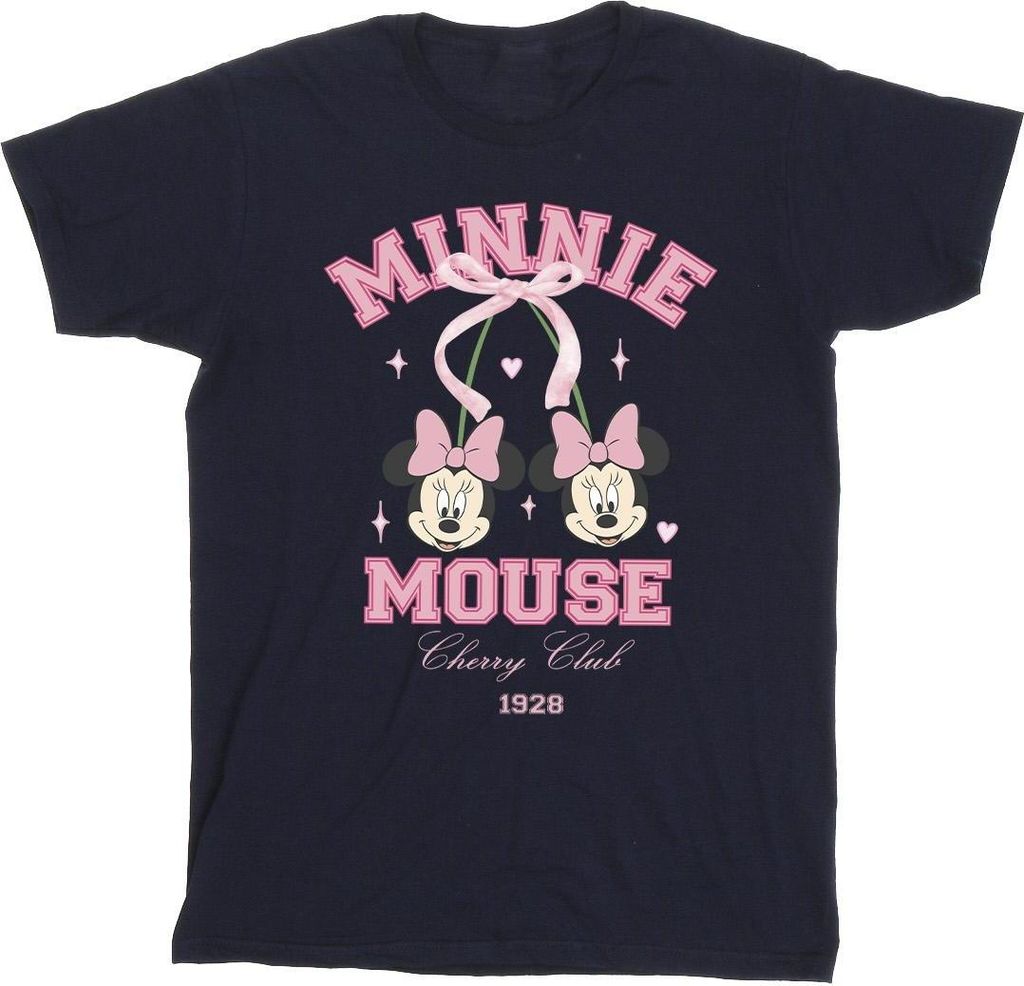 Disney - "Cherry Club" T-Shirt für Mädchen BI54945 (116) (Dunkles Marineblau)