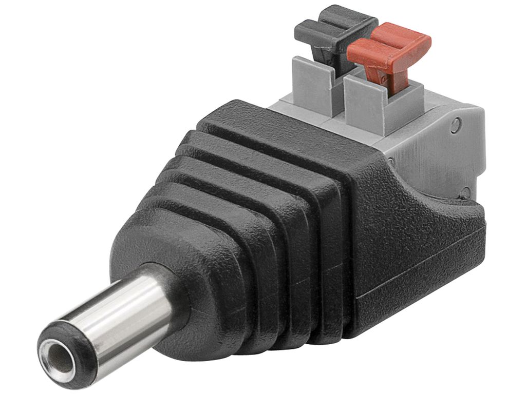 goobay morsettiera 2 pin a spina Dc 5,5 x 2,1 mm fissaggio Immagine del prodotto 