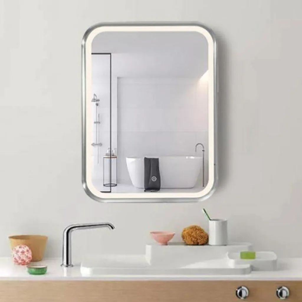 Miroir LED Rectangulaire 60x80cm 35W avec Interrupteur Tactile Intégré