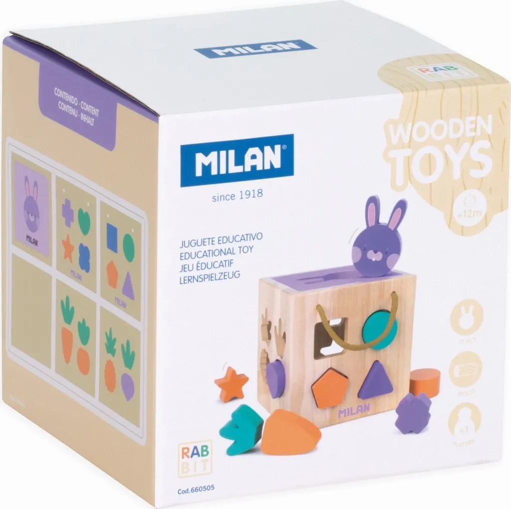 Mallette de jeux éducatifs Milan Rabbit 17 pièces - Activité de voyage
