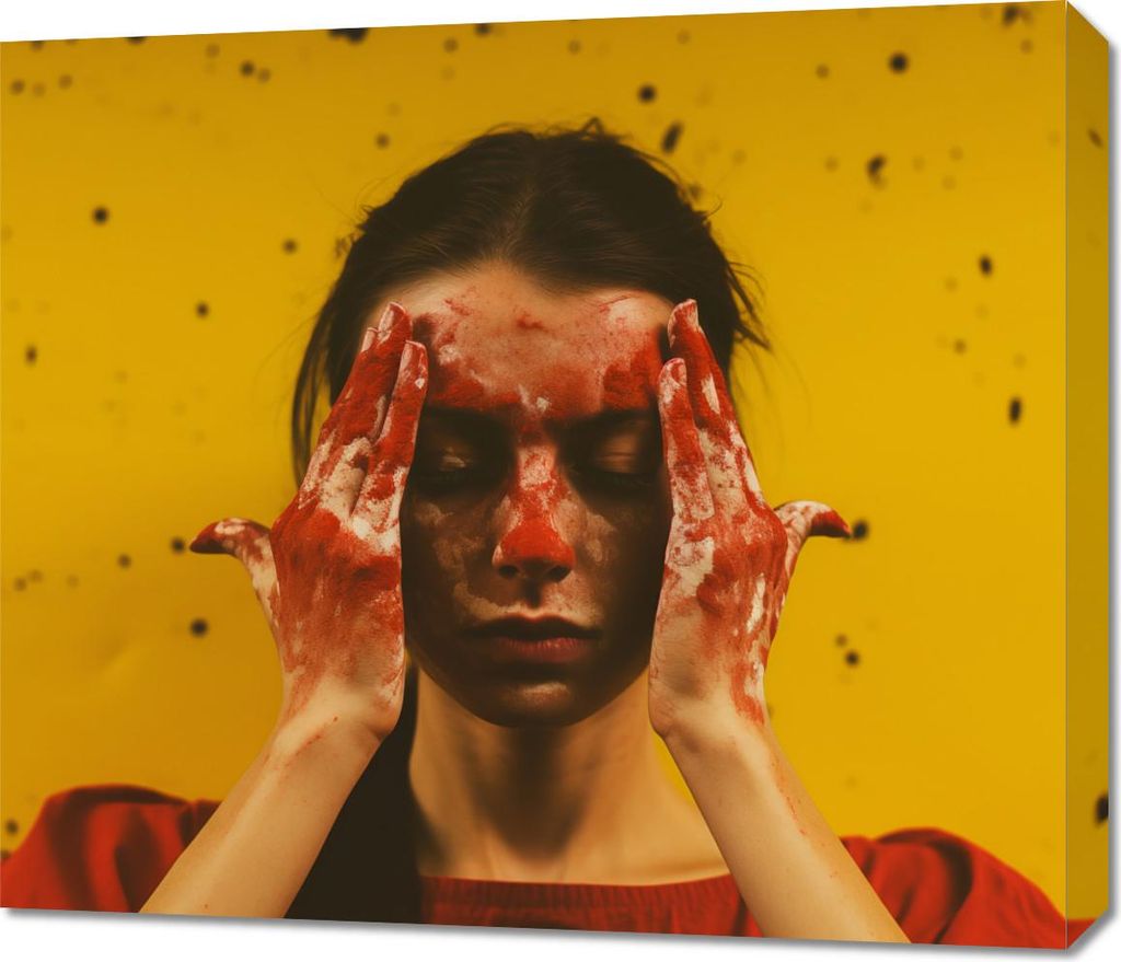 Bild 70x60cm Berührung der eigenen Ausdruckskraft