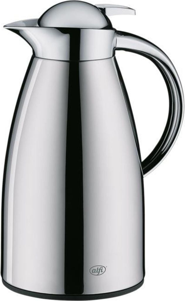 alfi 1422 000 100 Thermoskanne Isolierkanne 'Signo' aus Metall, verchromt, 1 l