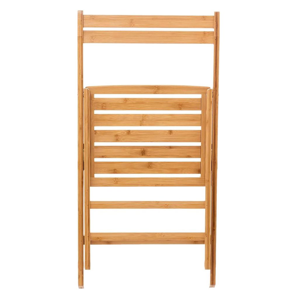 Bambus Klappstuhl natur belastbar bis 120 kg - 79 x 44 cm -