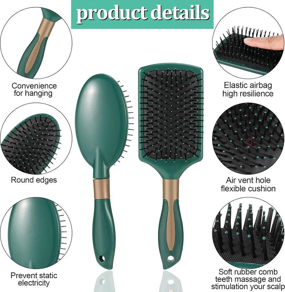 Set de brosses de coiffage pour démêlage facile sur tous types de cheveux - 3