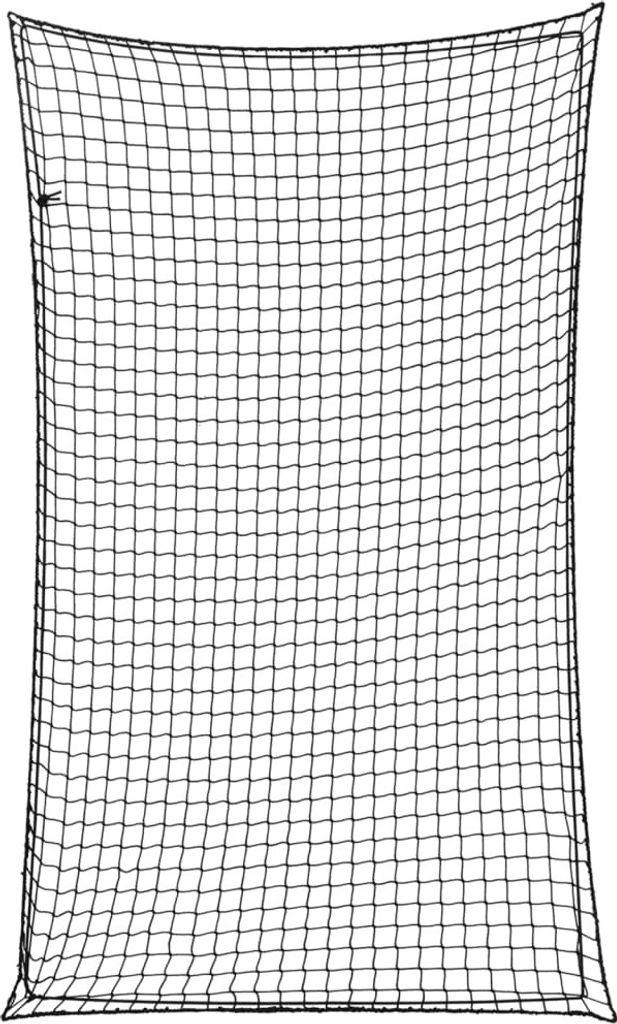 Anhängernetz mit Gummiseil Schwarz 2,5x1,5 m PP