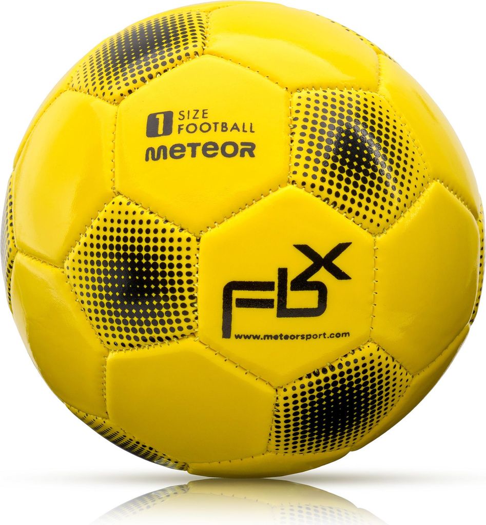 meteor FBX Kinder Fußball Ball kleine Sportball Kleinkinder Freizeitball für drinnen und draußen Ball für Mädchen und Jungen Größen: #1 neon...