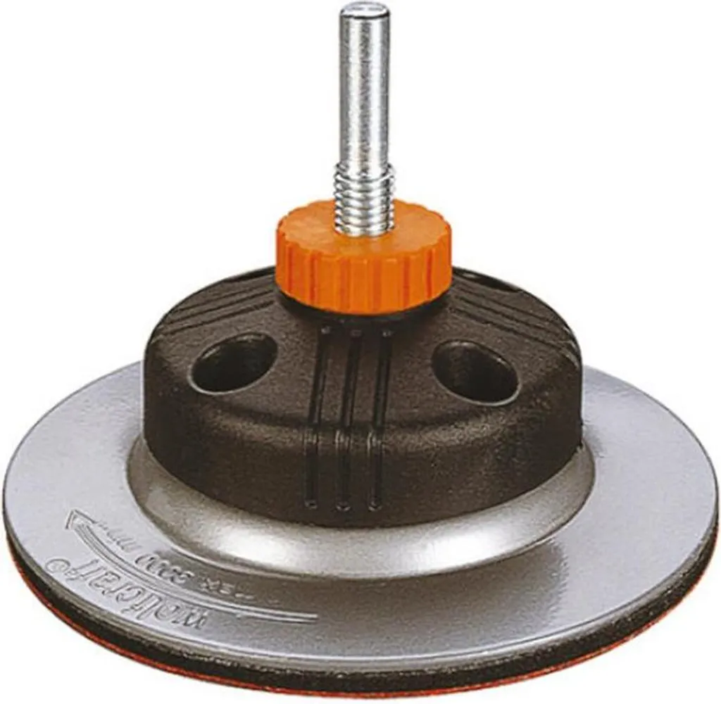 Ponçage précis sans rayures avec le plateau Wolfcraft Fixoflex 125mm S.8mm