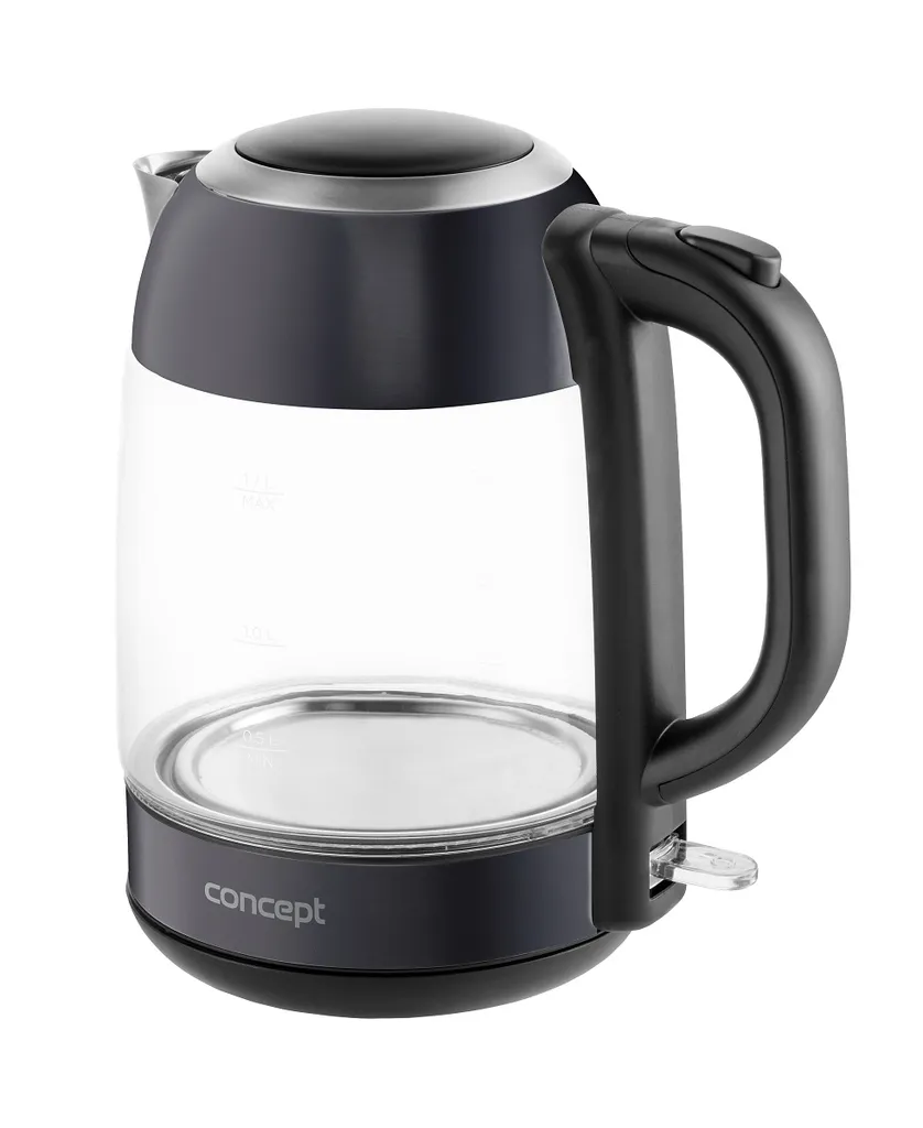 Bouilloire Concept RK4082 Glaskessel 1,7 L en Acier Inoxydable Sombre