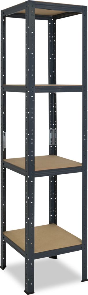 shelfplaza HOME 180x60x60 cm Schwerlastregal in anthrazit mit 4 Böden und 175 kg Traglast pro Boden