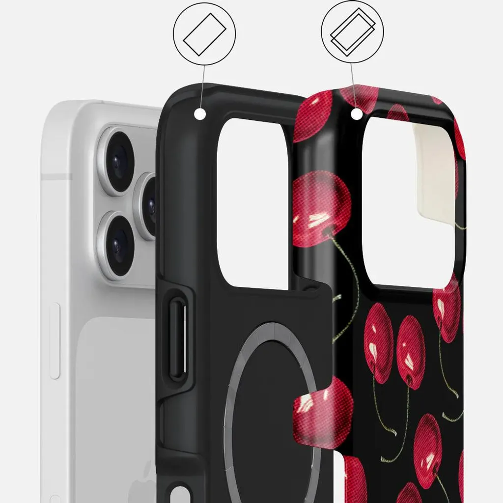 Burga Case Cherrybomb Coque Magsafe Double Couche pour iPhone 17 Pro