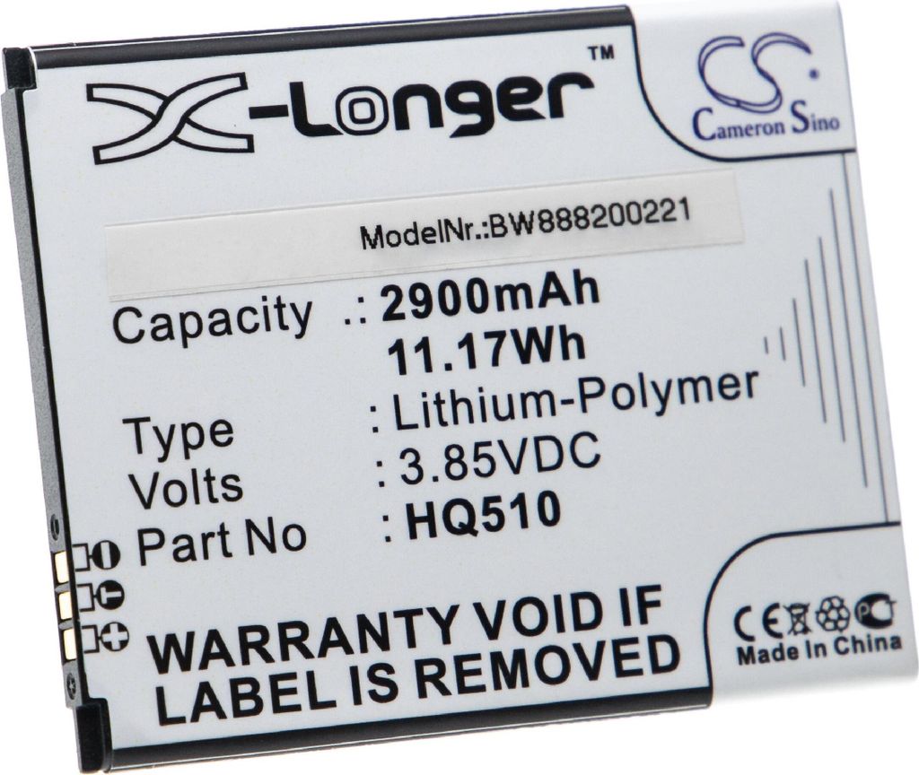 vhbw Akku Ersatz für Nokia HQ510 für Handy Smartphone Telefon (2900 mAh, 3,85 V, Li-Polymer)