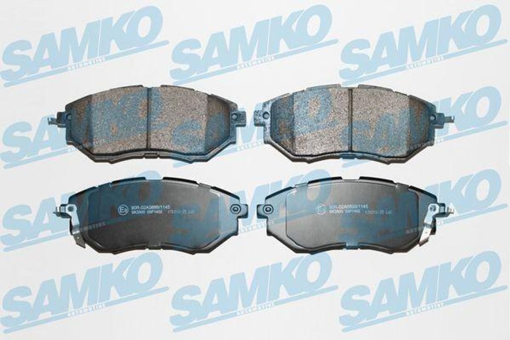 SAMKO Bremsbeläge Satz Vorne Bremsklötze für SUBARU FORESTER (SJ) 5SP1402
