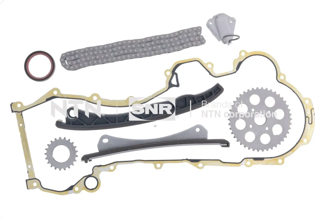 Kit chaîne de distribution SNR KDC458.00 OE 55221385 pour Fiat 500 et Punto