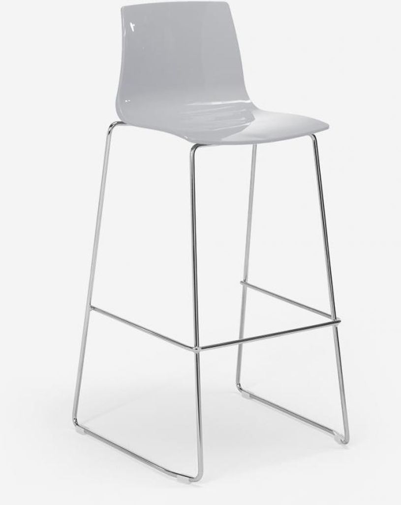 Grand Soleil Küchenbarhocker 74 cm Design Imola Slitta - Grau