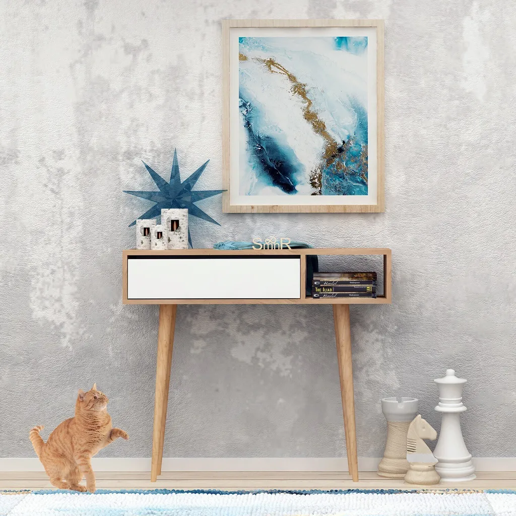 Buffet Bas Commode en Bois de Chêne Oseyo - Meuble de Rangement Chic