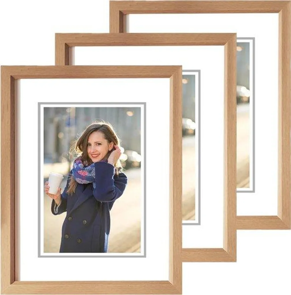 Cadres photo bois 15 x 20 cm style Art déco lot de plusieurs unités