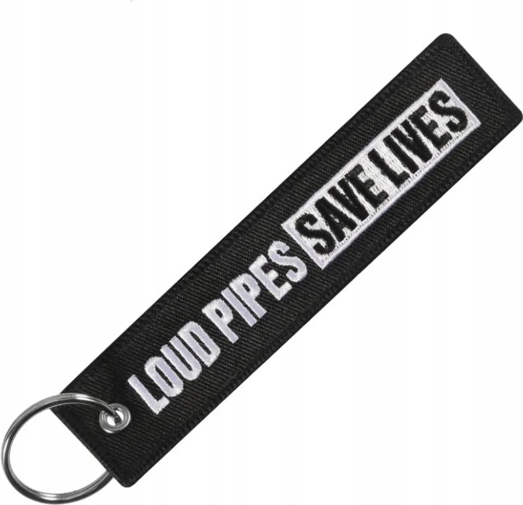 Anello Portachiavi LOUD PIPES SAVE LIVES - Regalo Moto Biker Originale
