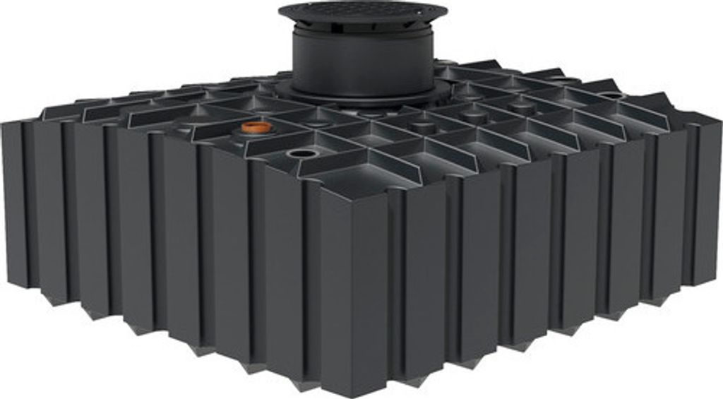 Regenwasser-Flachtank 4.200 Liter GFT 4.2 inkl. Zulaufberuhiger