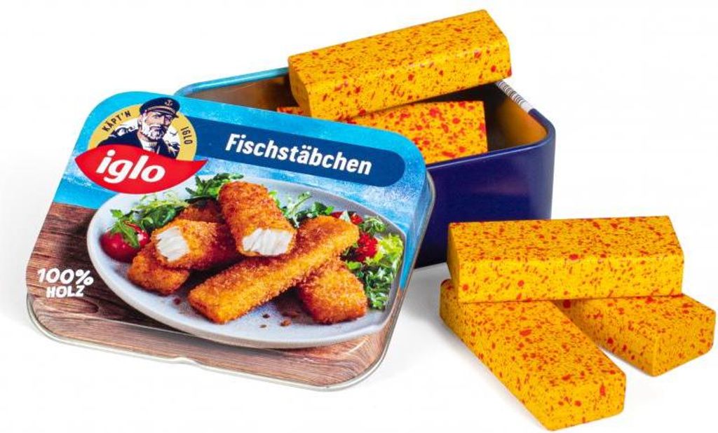 Erzi Fischstäbchen von Iglo in der Dose - Kaufladenzubehör Produktbild 