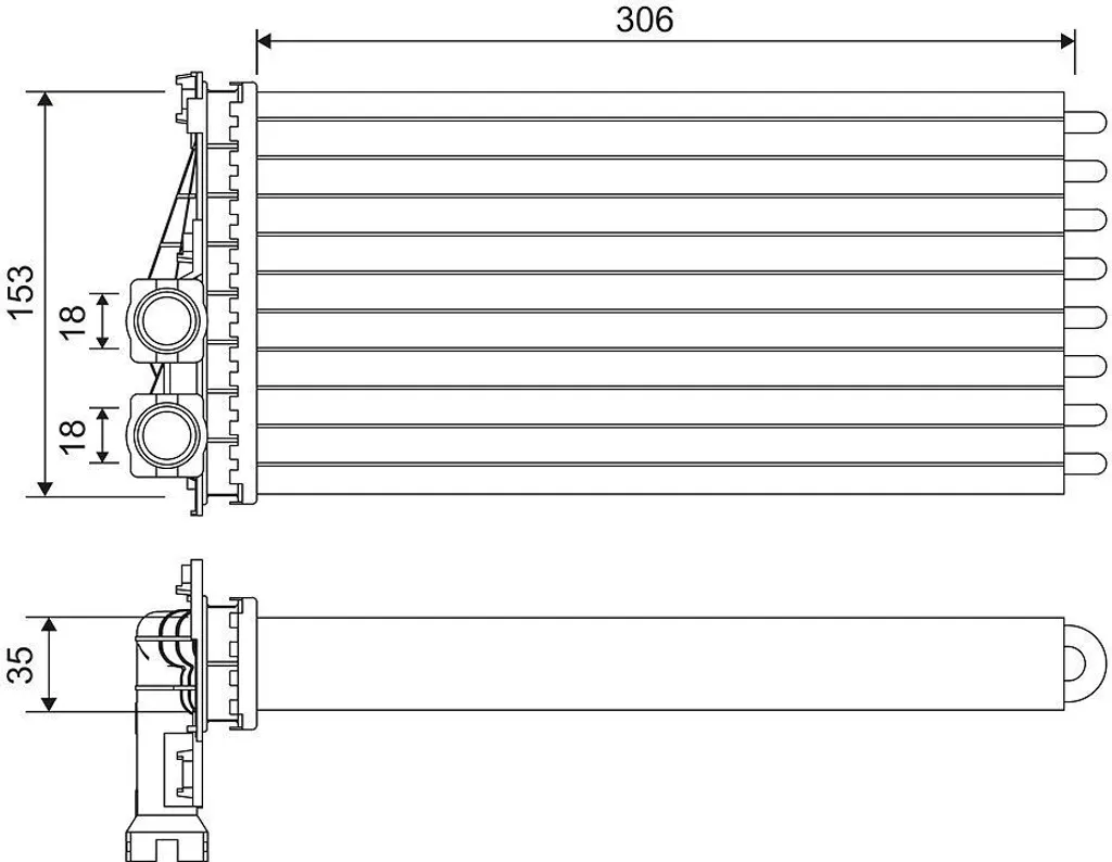 Radiateur de Chauffage Habitacle 811566 compatible DS5 et Peugeot 5008