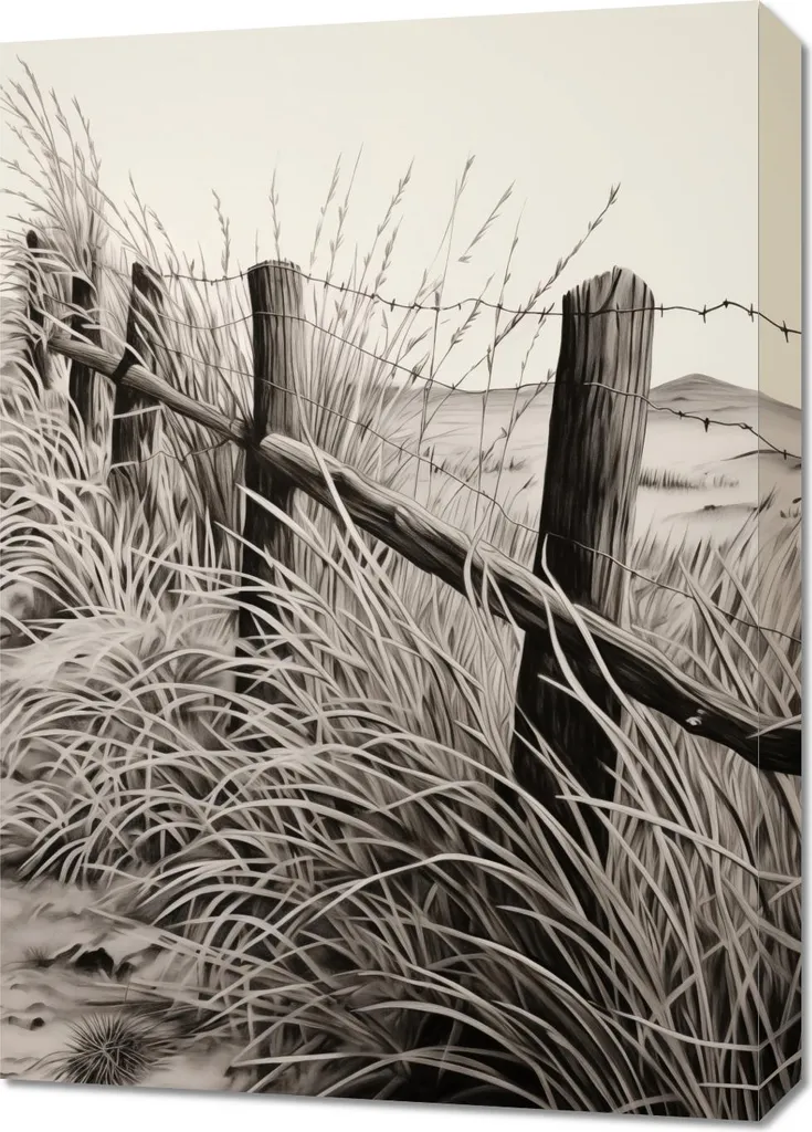 Tableau champêtre 50x70 cm Bruits et murmures avec finition haut de gamme