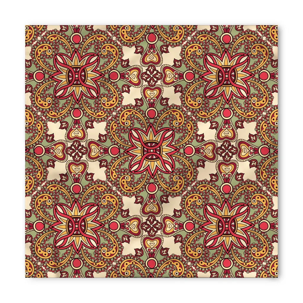 ABAKUHAUS Mandala Tessuto a Metraggio, Floral Est