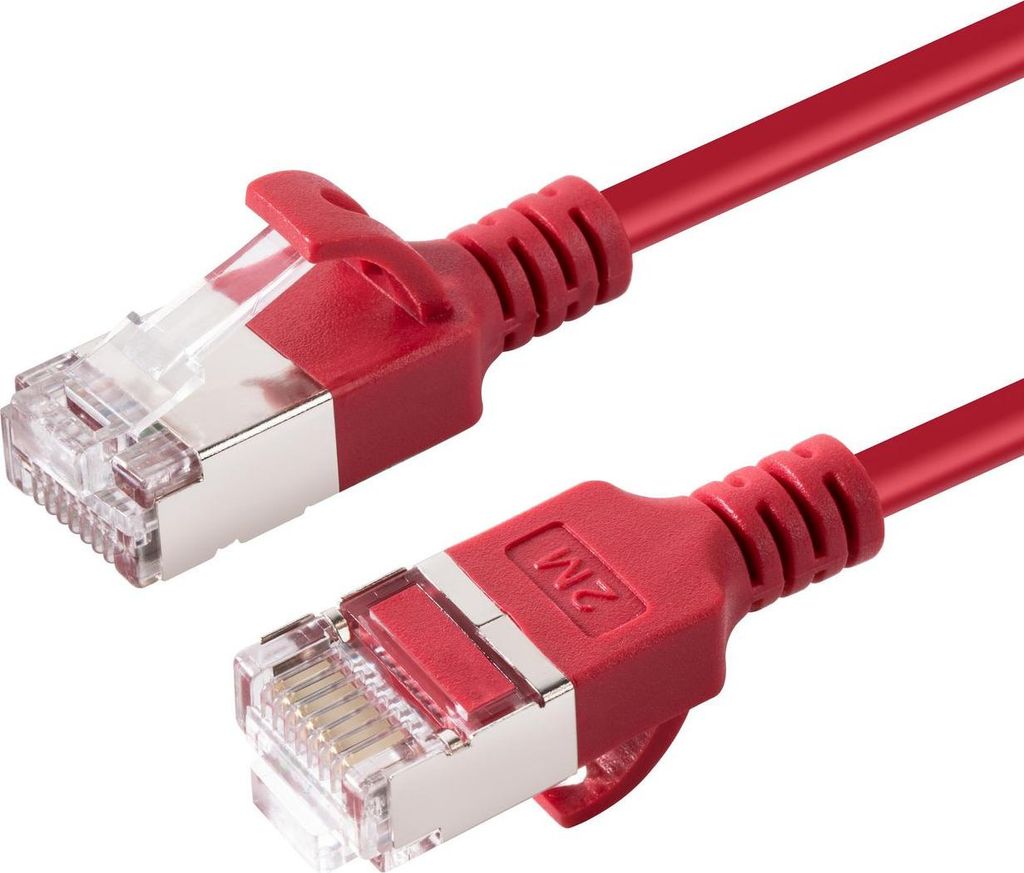 Microconnect V-FTP6A02R-SLIM Netzwerkkabel Rot 2 m Cat6a U/FTP (STP) (V-FTP6A02R-SLIM)