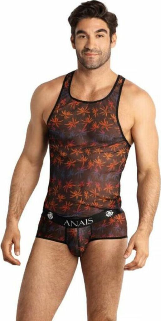 Anais Men - Chill - Herren-Tanktop mit Blattmuster