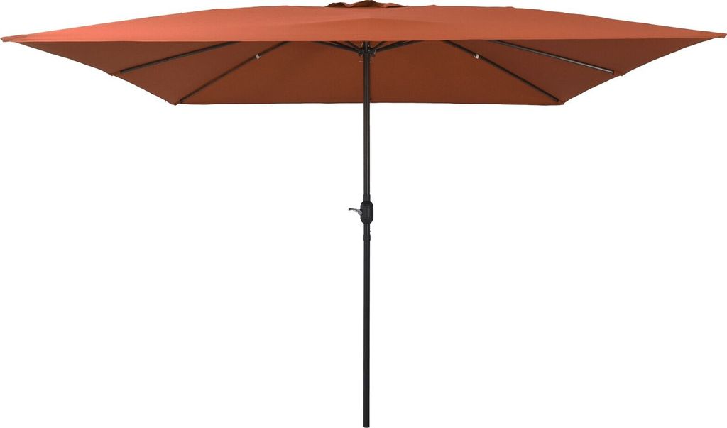 Möbel Rechteckiger Gartenparasole 295x245 cm Terrakotta - Sonnensegel 42003657