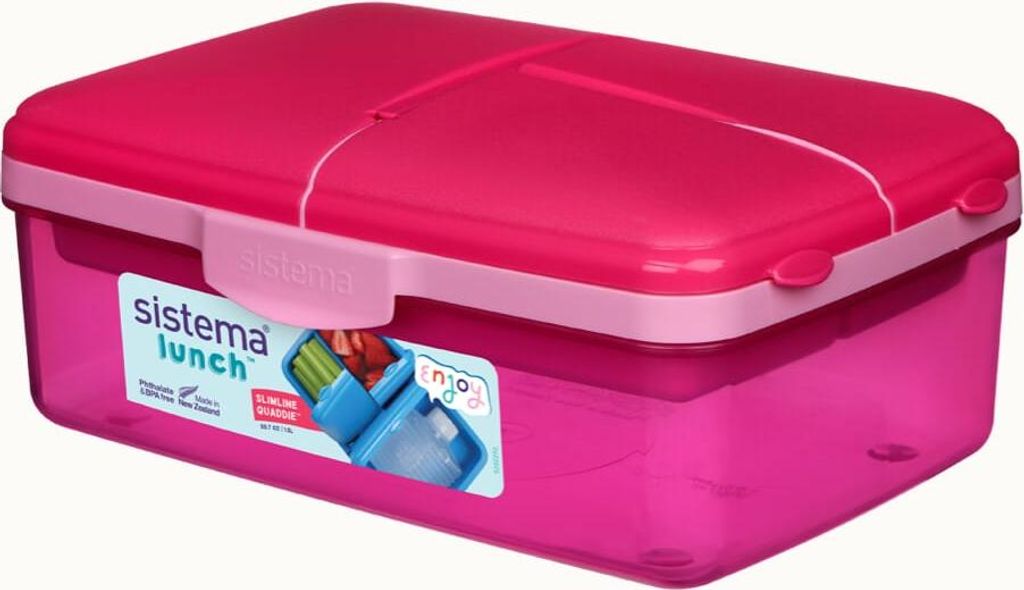 Sistema 1,5L  Quaddie Lunchbox - Pink Produktbild 