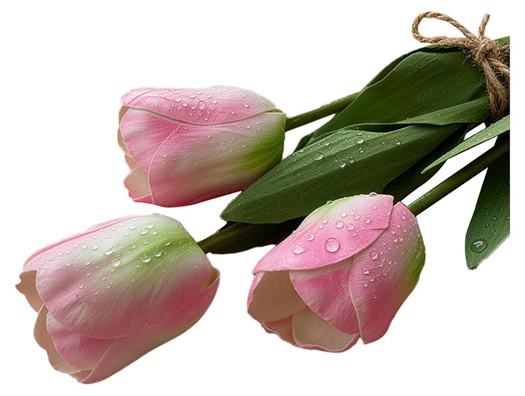Künstliche Tulpenblume, realistischer Tulpenstrauß aus Kunstseide, Arrangement für Zuhause, Büro, Hochzeit, Party, Muttertag