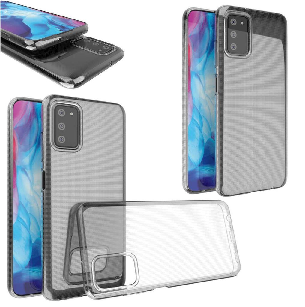 Für Samsung Galaxy A03s Silikon Case Schutz Transparent Produktbild 
