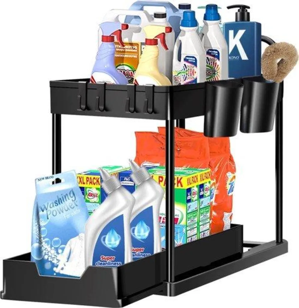 Rangement de cuisine pour évier idéal pour organiser vos détergents
