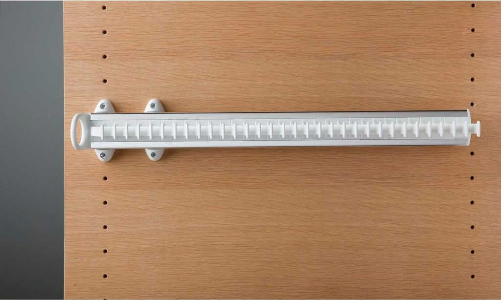 SERVETTO Self System Krawattenhalter Modell A Aluminium/Kunststoff weiß