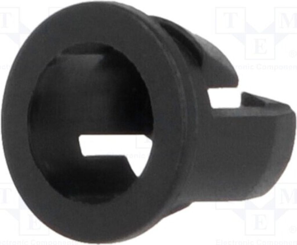 10x für LED 5mm schwarz einteilig UL94V-2 L: 6,9mm FIX-LED5-13 Fassungen